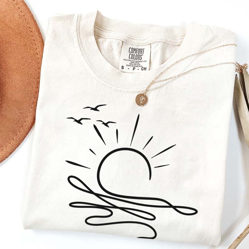 Boho Summer Sun Ocean T-Shirt