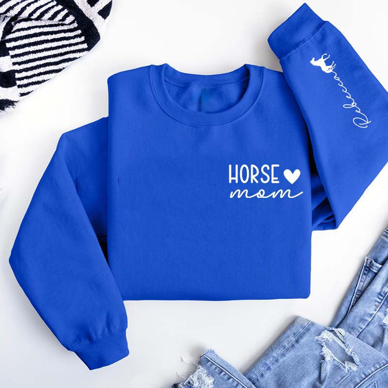 Custom Horse Rider Mom Sweatshirt