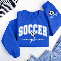 Personalized Soccer Girl Sweatshirt