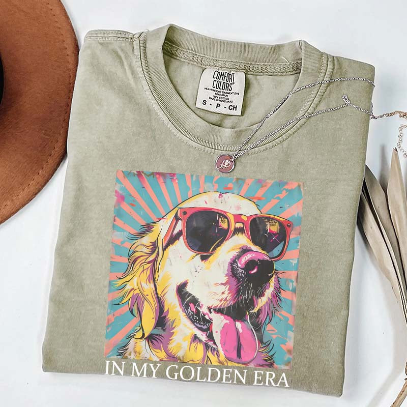 In My Golden Retriever 70s Era T-Shirt