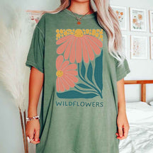 Retro Garden Cute Wildflowers T-Shirt