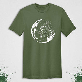 Witchy Mushroom Moon Phase T-Shirt