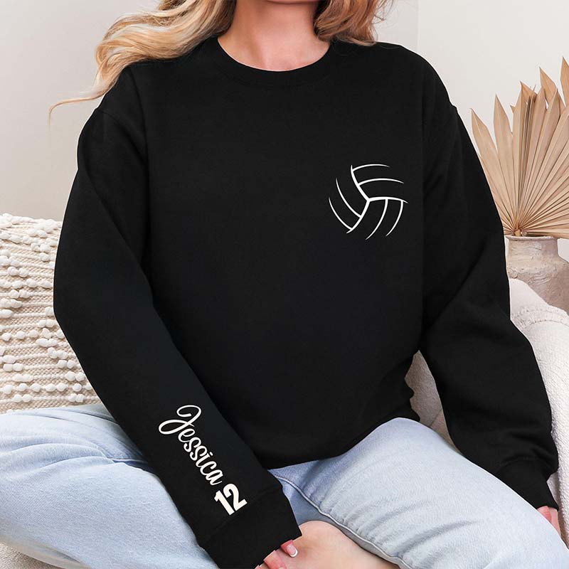 Personalized Volleyball With Name & Number Sweatshirt