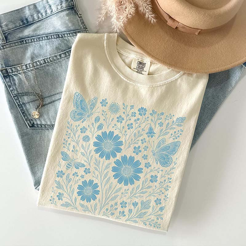 Gift for Gardener Floral T-Shirt