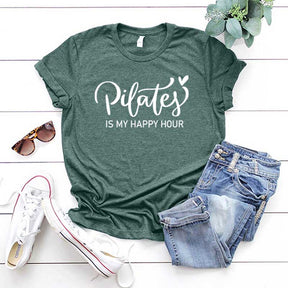 Pilates is My Happy Hour Yoga T-Shirt