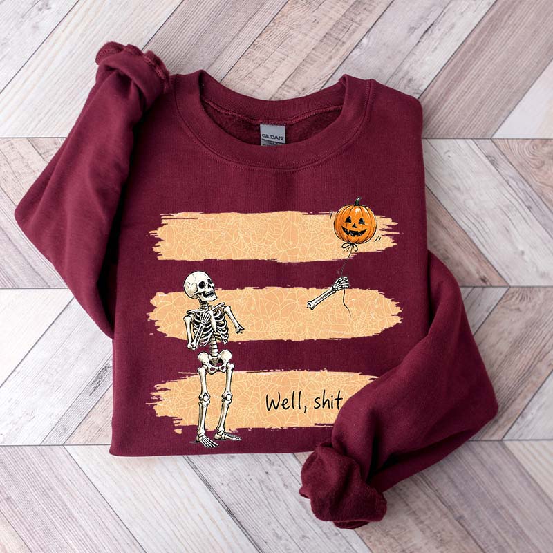 Funny Skeleton Lost Balloon Sweatshirt