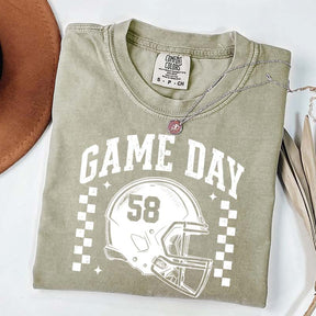 Football Season Game Day Custom Number T-Shirt