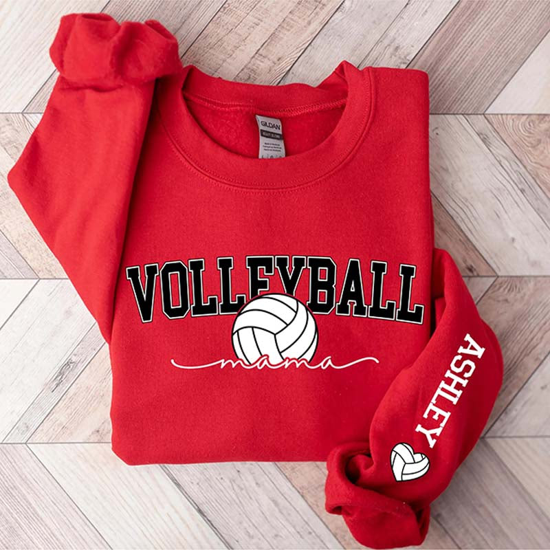 Personalized Name Sleeve Volleyball Sweatshirt