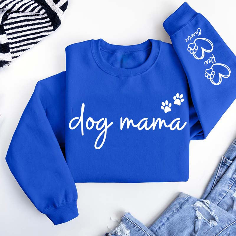 Custom Dog Mama Paws Funny Sweatshirt