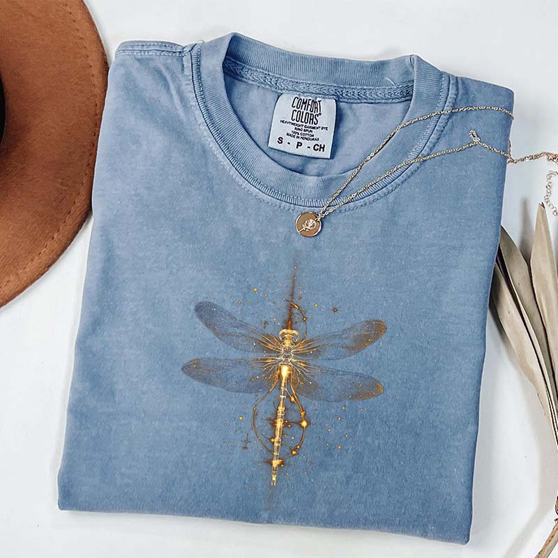 Bright Golden Dragonfly T-Shirt