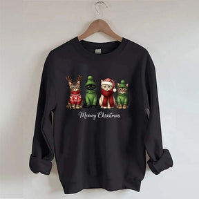 Funny Meowy Christmas Sweatshirt