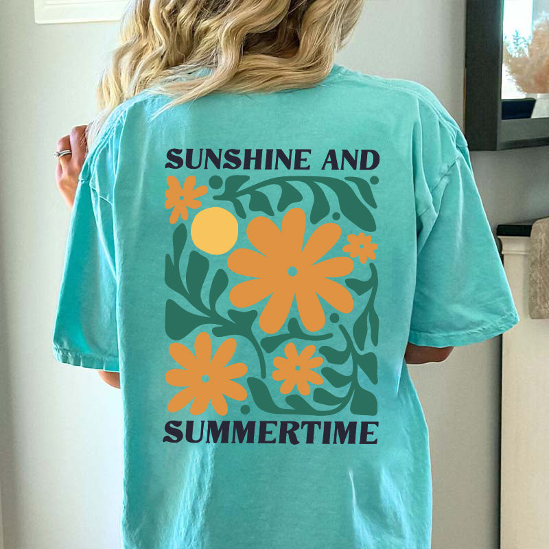 Sunshine and Summertime Flowers T-Shirt