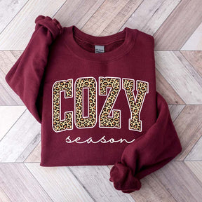 Retro Leopard Cozy Season Sweatshirt