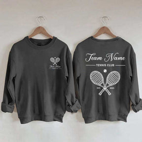 Personalized Tennis Club Matching Team Sweatshirt