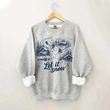 Let It Snow Skiing Sweatshirt