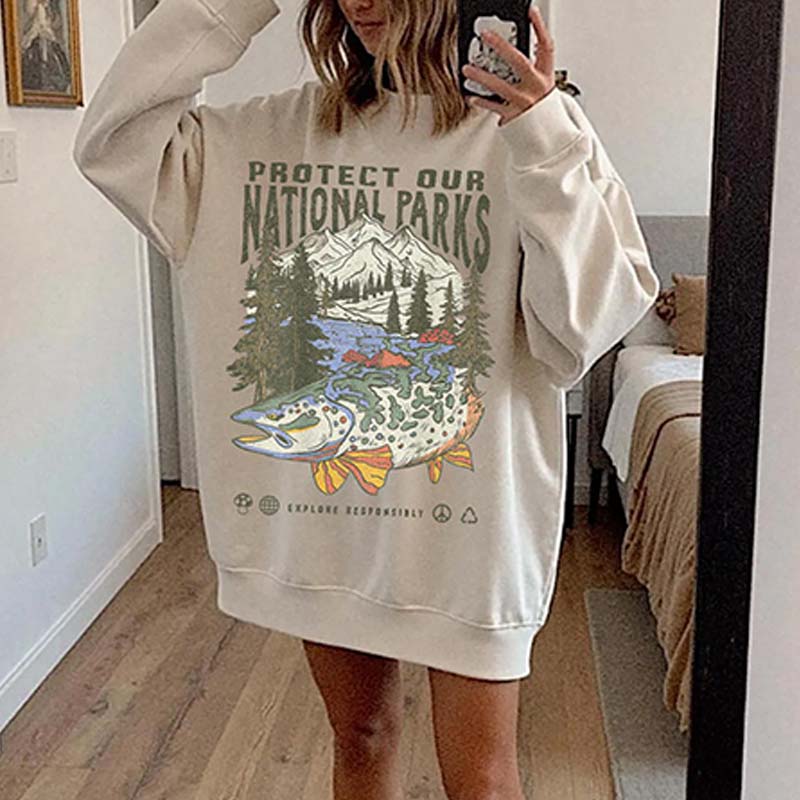 90s National Parks Granola Girl Sweatshirt
