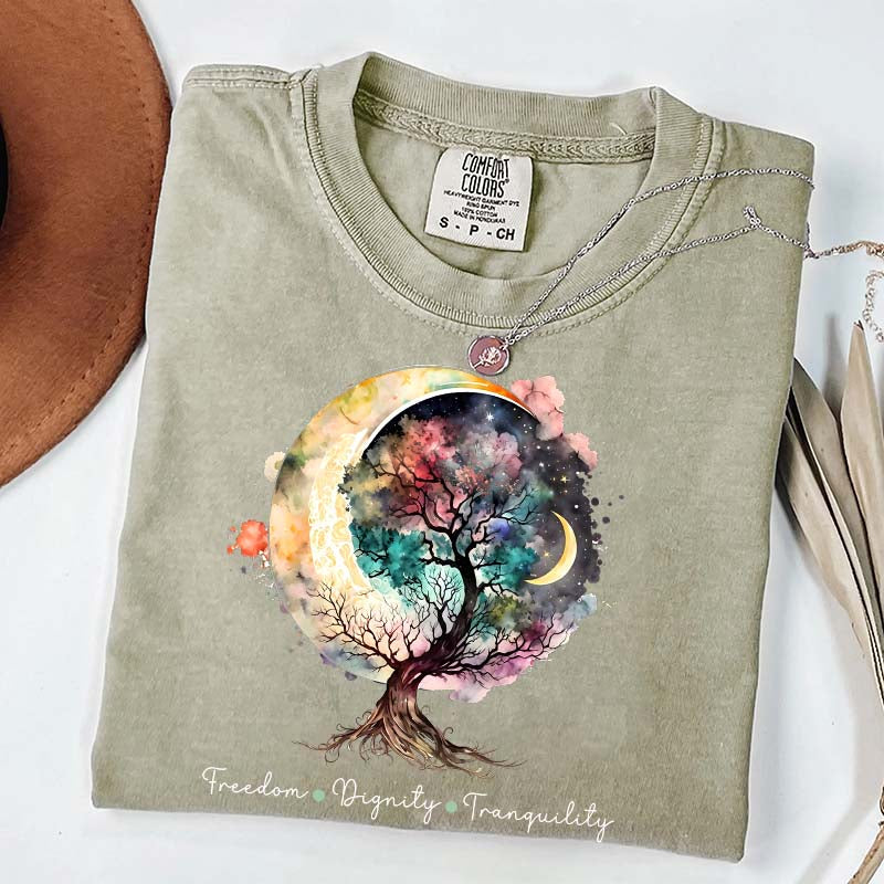 Freedom Dignity Tranquility Tree T-Shirt