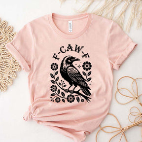 Black Gothic Crow Trendy Bird T-Shirt