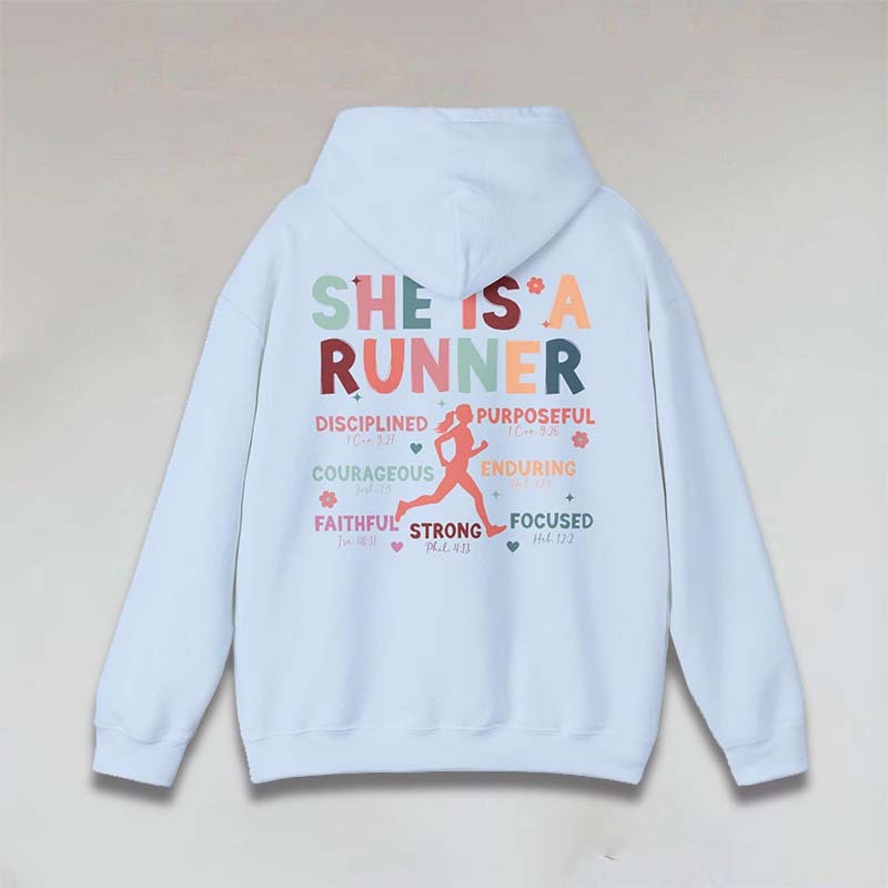 Half Marathon Running Religous Hoodie