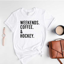 Weekends Coffee And Hockey T-Shirt