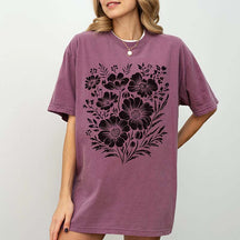 Comfort Colors Vintage Pressed Flowers Gardener T-Shirt