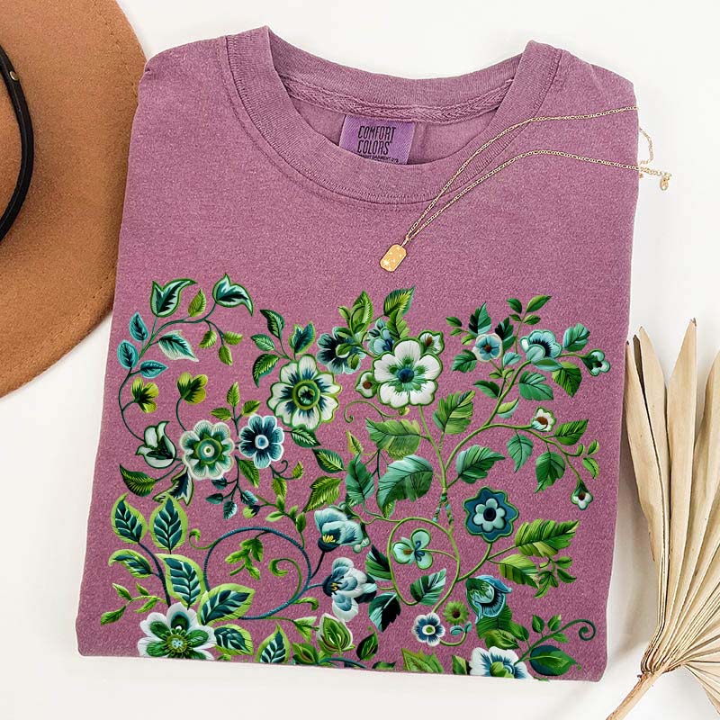 Pressed Flowers Comfort Colors T-Shirt