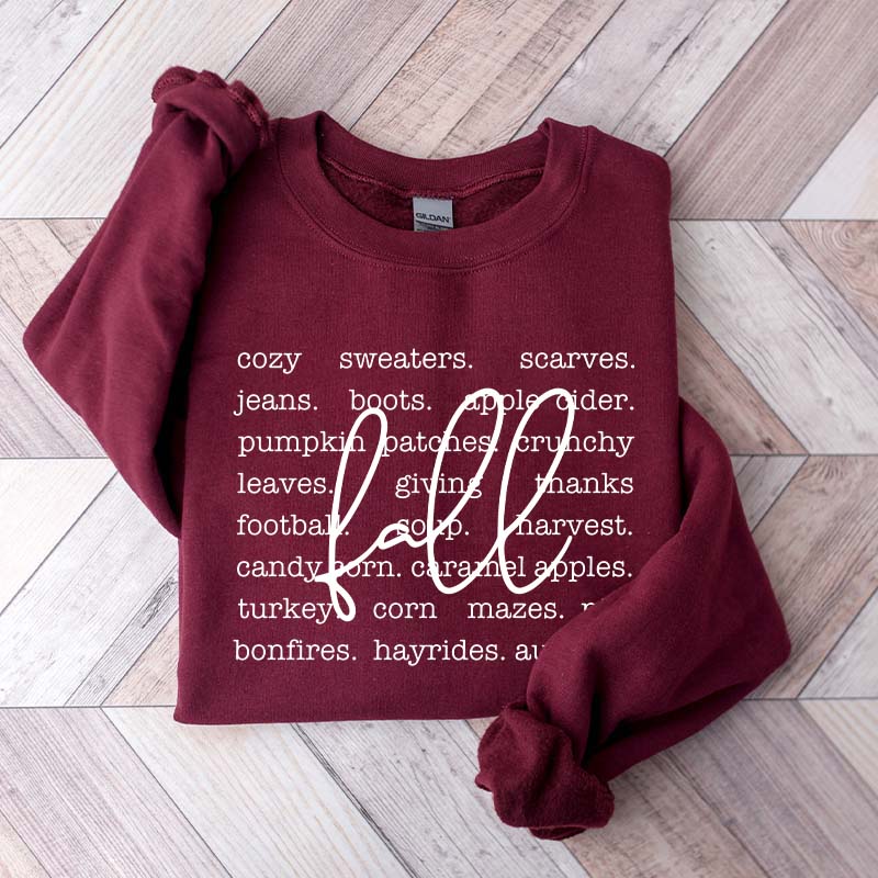 Fall Definition Words Sweatshirt