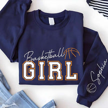 Personalized Basketball Girl Sweatshirt