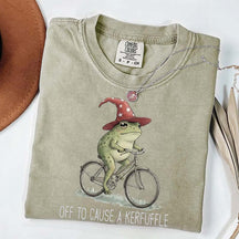 Off To Cause A Kerfuffle Frog T-Shirt