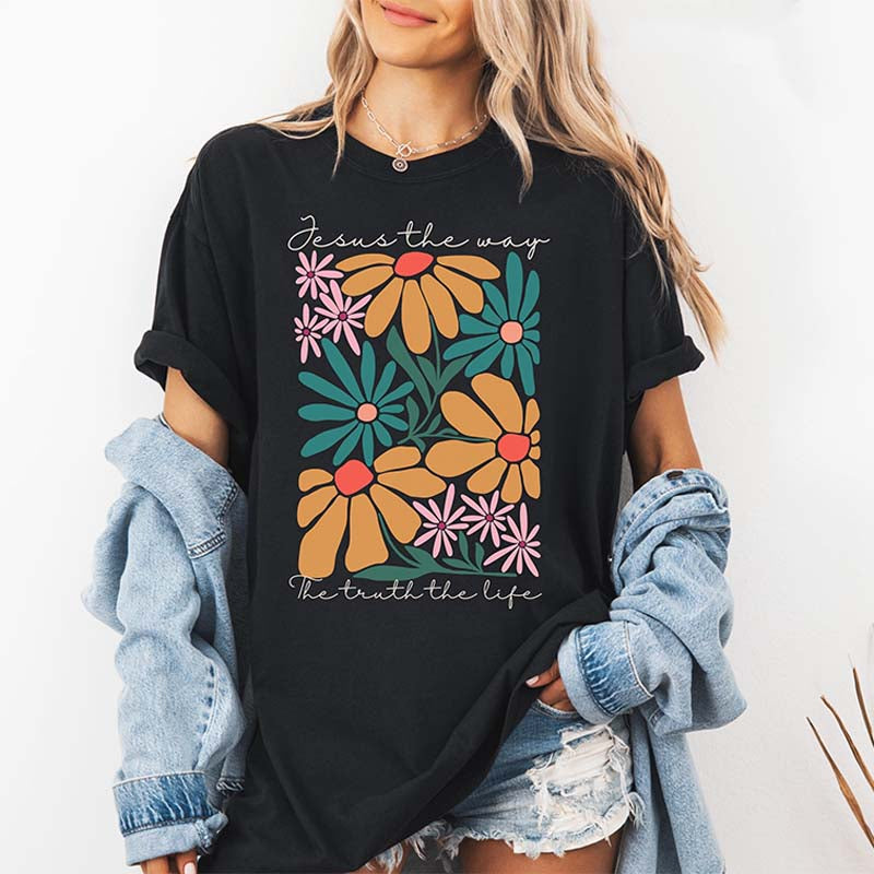 Comfort Colors Religious Faith Based Jesus T-Shirt