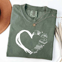Heart of Books Lover T-Shirt