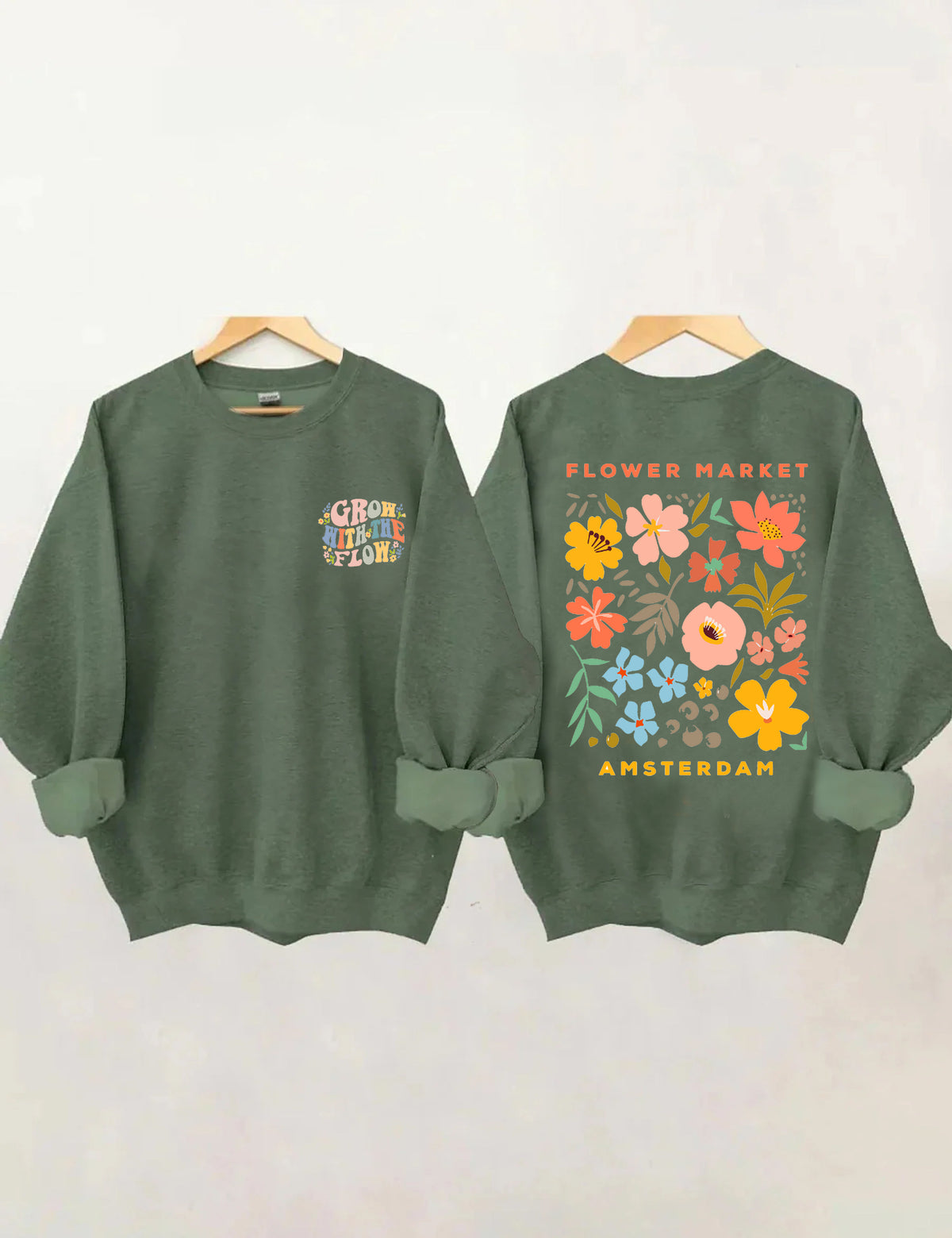 Boho Blumenmarkt Amsterdam Sweatshirt