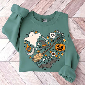 Cute Halloween Doodles Hearth Sweatshirt