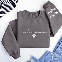 Personalized Cat Mama Sweatshirt