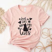 Just A Girl Who Loves Cats T-Shirt