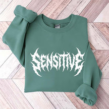 Sensitive Feminist Workout Retro Sweatshirt