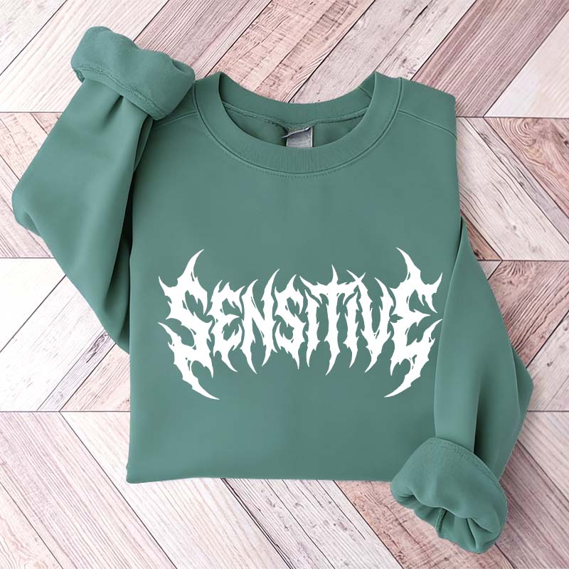Sensitive Feminist Workout Retro Sweatshirt