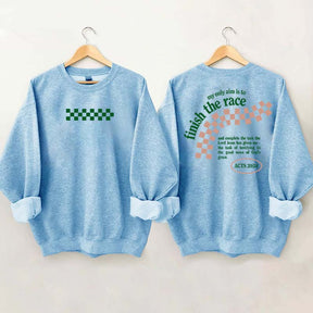 Finish the Race Acts 20:24 Bible Verse Sweatshirt