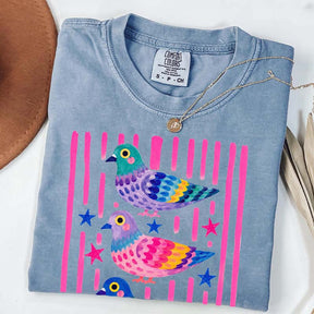 Colorful Pigeon Cute Bird T-Shirt