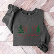 Preppy Christmas Tree Sweatshirt
