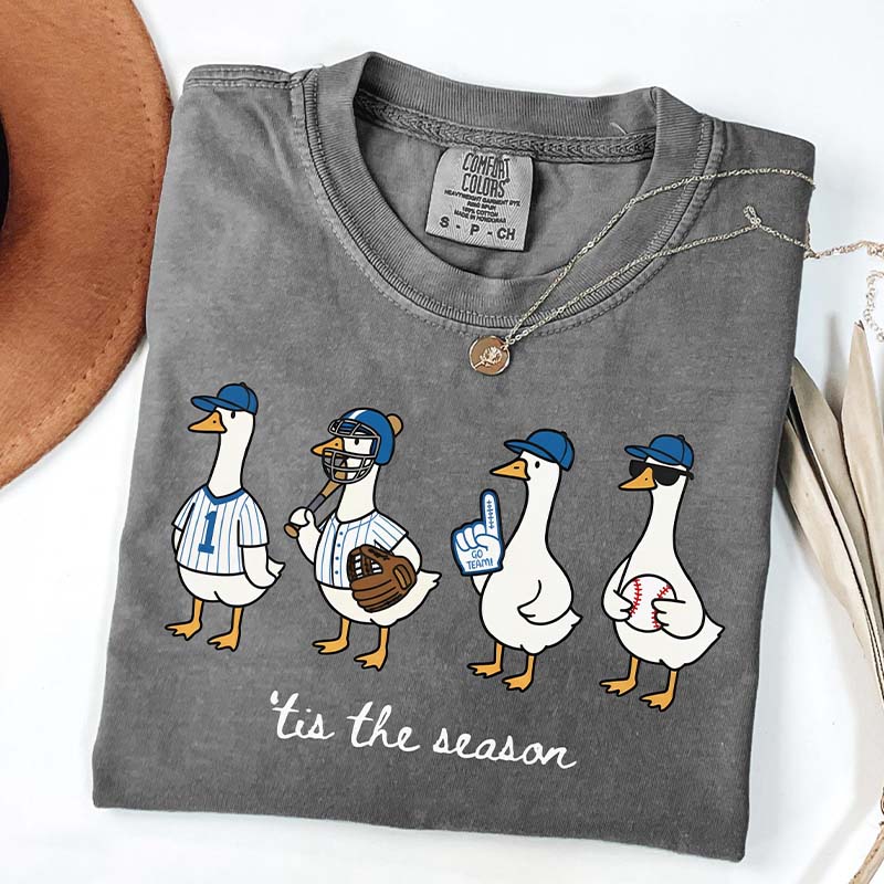 Funny Goose Game Day Baseball T-Shirt