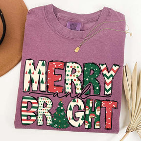 Family Merry & Bright Christmas T-Shirt