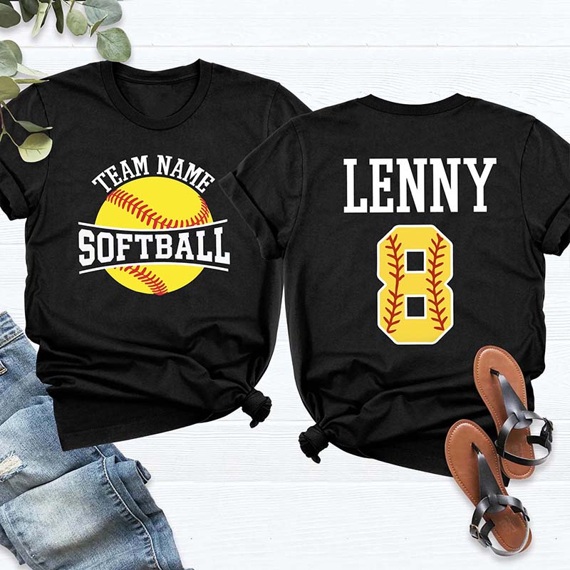 Personalized Softball Team T-Shirt