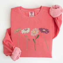 Vintage Floral Boho Wildflower Cottagecore Sweatshirt