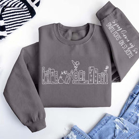Floral Books There Is No Such Thing Sweatshirt