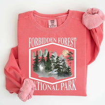 Retro Funny Forbidden Forest National Park Sweatshirt