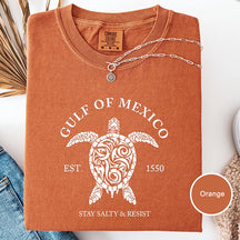Gulf of Mexico Stay Salty & Resist T-Shirt
