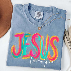 Comfort Colors Jesus Loves You Faith T-Shirt