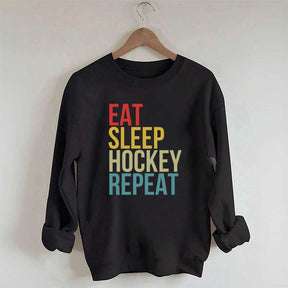 Eat Sleep Hockey Repeat Sweatshirt