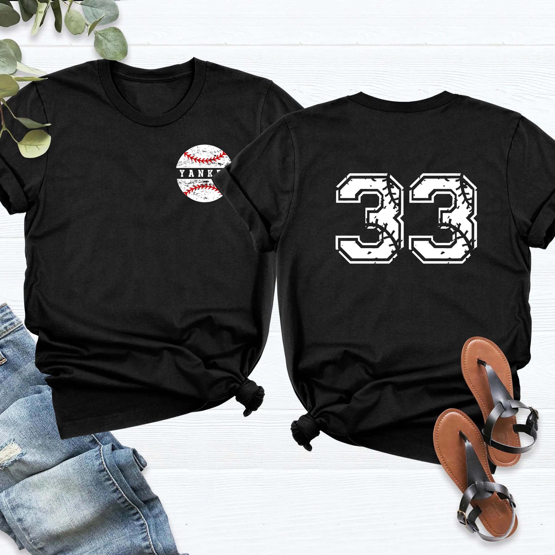 Personalized baseball Number & Name T-Shirt